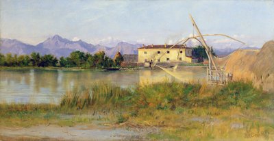 Etruscan Scene, the Carrara Mountains by Matthew Ridley Corbet
